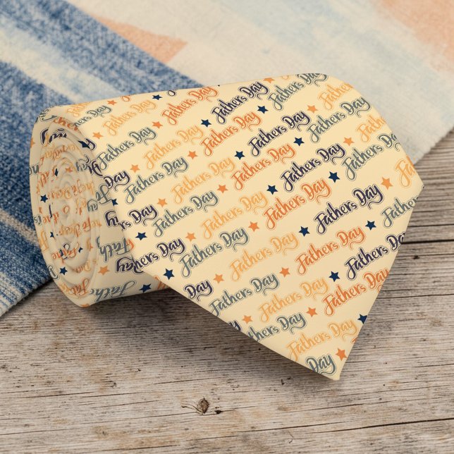 Father's Day Gift for Dad Pattern Necktie Tie Krawatte (Von Creator hochgeladen)