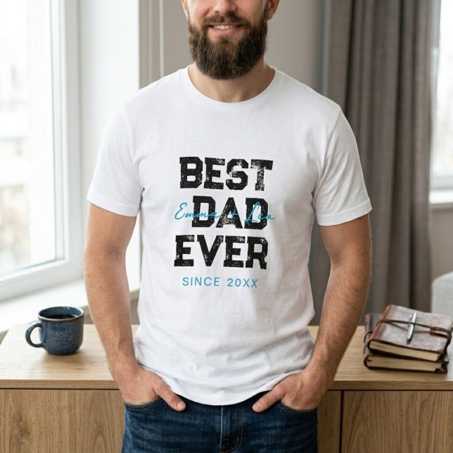 Father's Day Gift T-Shirt Best Dad Ever Gift  (Von Creator hochgeladen)