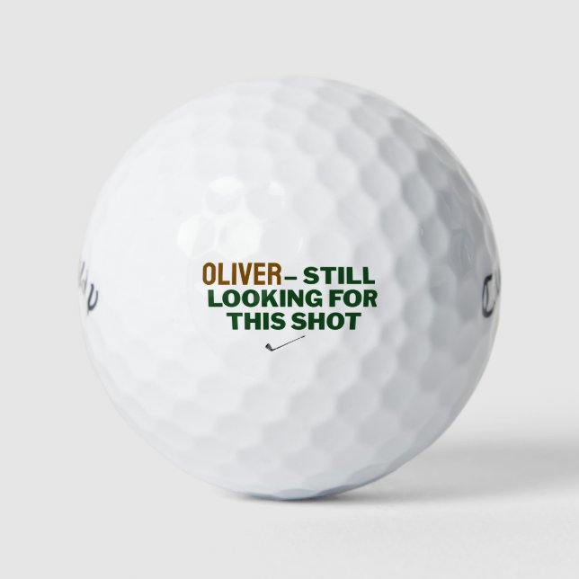 Fathers Day Golf Dad Still Looking Design Golfball (Vorderseite)