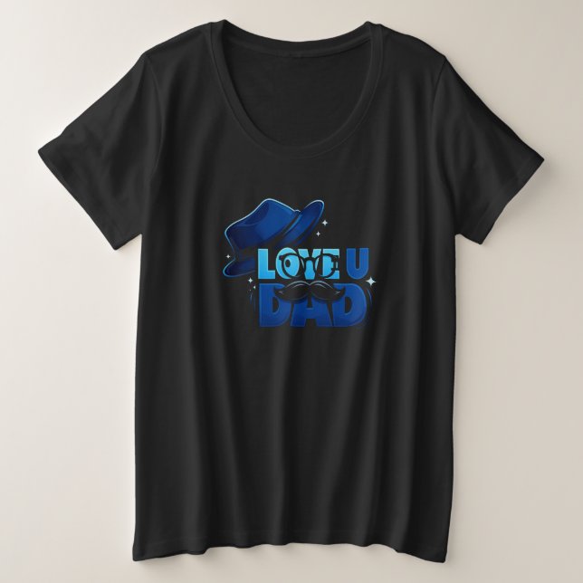 father's day große größe T-Shirt (Design vorne)