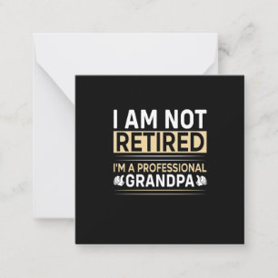 Father's Day I Am A Professional Grandpa Mitteilungskarte