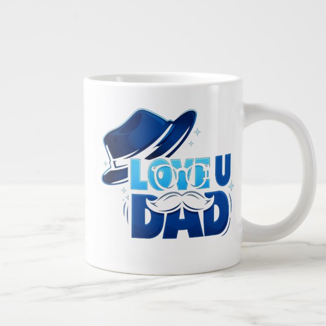 father's day Jumbo-Tasse (Rechts)