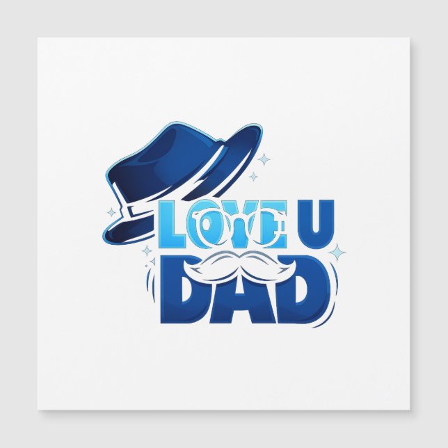 father's day magnetkarte (Vorderseite)