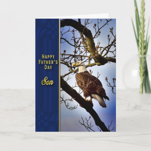 Father's Day Son - Bald Eagle Karte