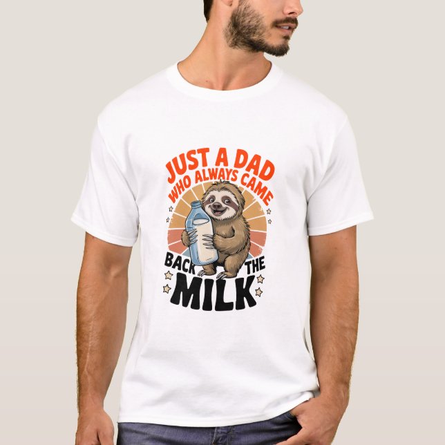 father's day t shirt with sloth (Vorderseite)