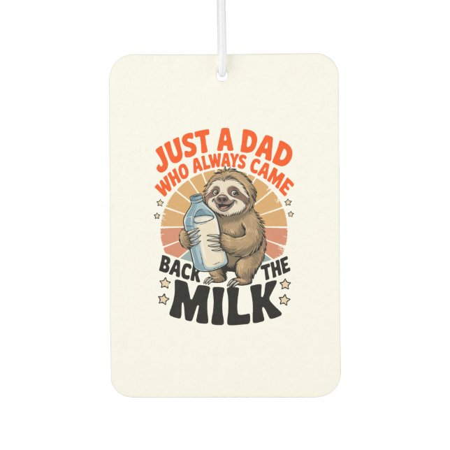 father's day t shirt with sloth autolufterfrischer (Vorderseite)