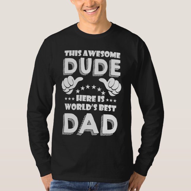 Father's Day  Worlds Best Cool Papa  2 T-Shirt (Vorderseite)