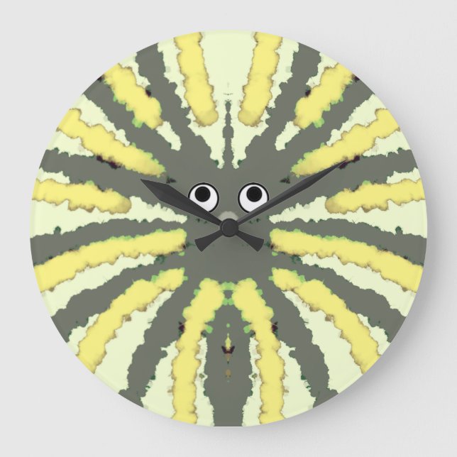 Fatigué Araignée Jambes Acrylique Horloge murale (Recto)