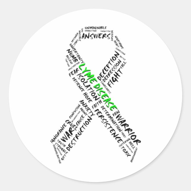 Fatigué des Stickers Support Lyme (Devant)