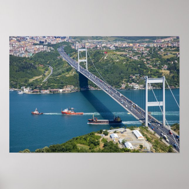 Fatih Sultan Mehmet Bridge über den Bosporus, Poster (Vorne)