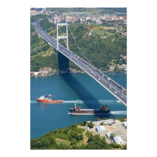 Fatih Sultan-Mehmet-Brücke über den Bosporus, Fotodruck