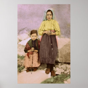 Fatima Children Jacinta & Lucia Poster