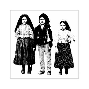Fatima Children Lucia Francisco Jacinta Religiöse Gummistempel