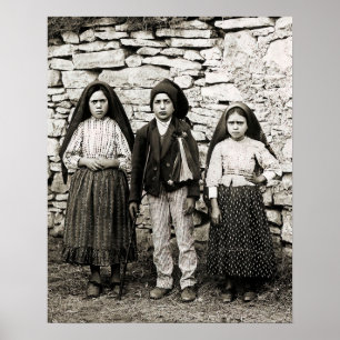 Fatima Children Lucia Francisco und Jacinta Poster