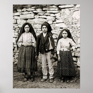 Fatima Children Lucia Francisco und Jacinta Poster