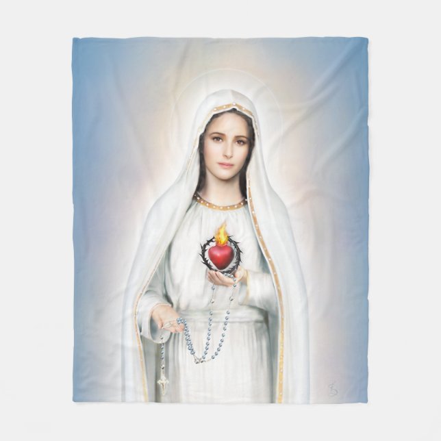 Fatima, couverture moyenne d'ouatine de coeur (Devant)