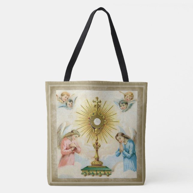 Fatima-Engel, die heiliges AbendmahlMonstrance Tasche (Vorderseite)