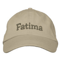 Fatima Name bestickt Baseball Cap Khaki