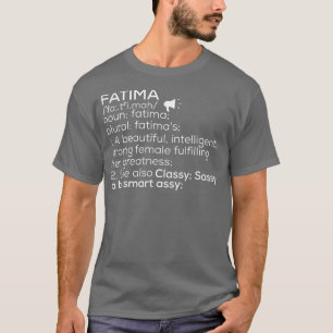 Fatima Name Fatima Definition Fatima weiblicher Na T-Shirt
