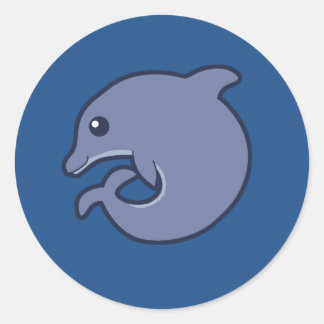 Fatimal Bottlenose-Delphin-Aufkleber Runder Aufkleber
