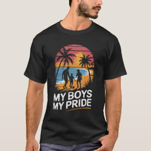 Fatjer und 2 Söhne Strandsoccer T-Shirt