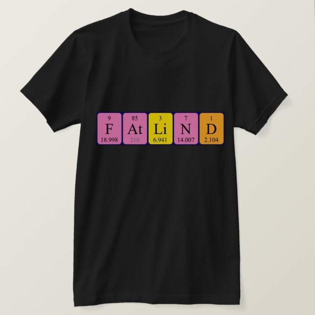 Fatlind Periodenname Shirt (Design vorne)