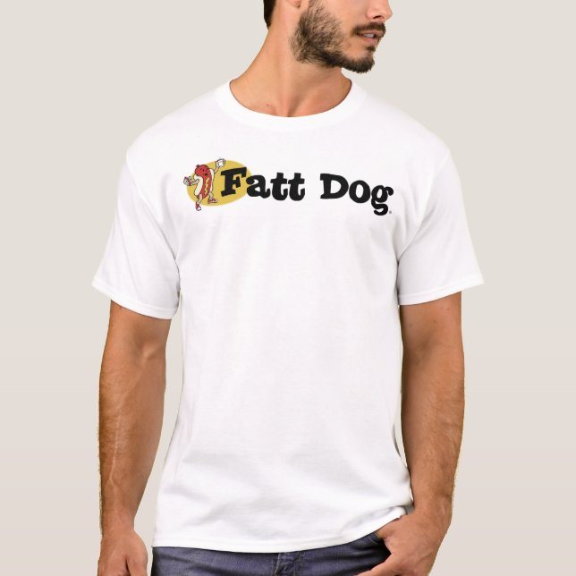 Fatt Hundelogo-T-Shirt (nur Vorderseite) T-Shirt (Vorderseite)