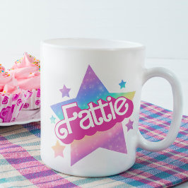 Fattie Plus Größe Regenbogen Retro 90er Nostalgie  Kaffeetasse