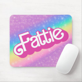 Fattie Plus Größe Regenbogen Retro 90er Nostalgie  Mousepad