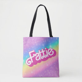 Fattie Plus Größe Regenbogen Retro 90er Nostalgie  Tasche