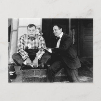 Fatty Arbuckle & Harry Houdini Postcard Postkarte