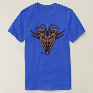 Fauchendes Drachenkopf-Grafik-T-Shirt T-Shirt