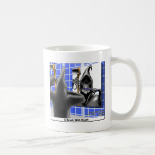 Faucheuse Brosse Avec La Mort T-shirts Drôles Mugs