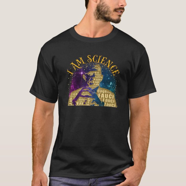 Fauci I Am Science Space Alien Anti Mandate Arr T-Shirt (Vorderseite)