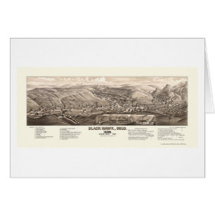 Faucon noir, carte panoramique de Co - 1882