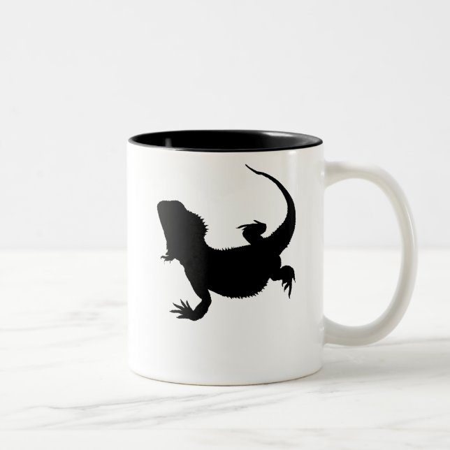 Faule Eidechse Zweifarbige Tasse (Rechts)