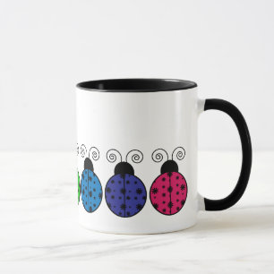 Faule Gänseblümchen-Marienkäfer-Tasse Tasse