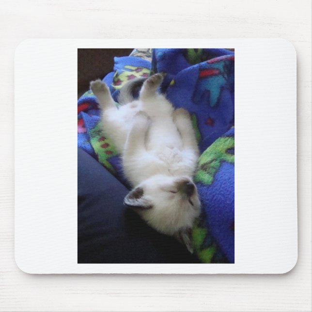 Faule Katze Mousepad (Vorne)