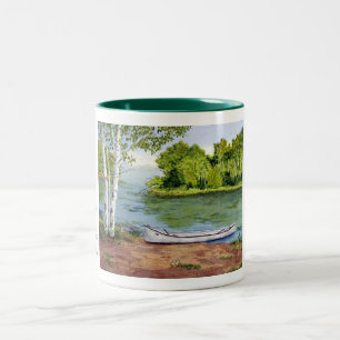 Faule Northwoods Kanu-Reise-Tasse Zweifarbige Tasse