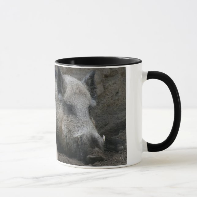 Faule Schwein-Kaffee-Tasse Tasse (Rechts)