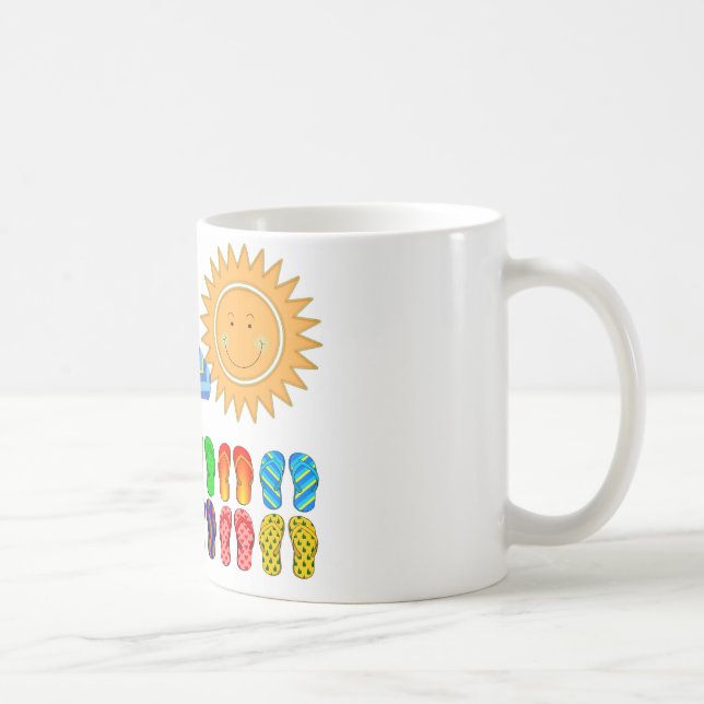 Faule Sommer-Tage Kaffeetasse (Rechts)