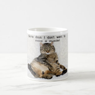 Faule Tageskatze Kaffeetasse