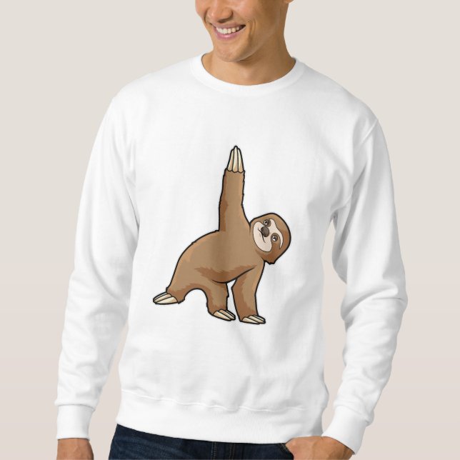 Faulenzen bei Yoga Stretching Übungen Legs Sweatshirt (Vorderseite)