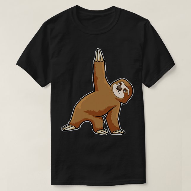 Faulenzen bei Yoga Stretching Übungen Legs T-Shirt (Design vorne)