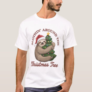 Faulenzen rund um den Weihnachtsbaum T-Shirt