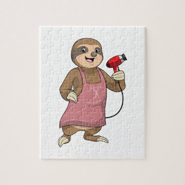 Faulenzer als Haartrockner (Vertikal)