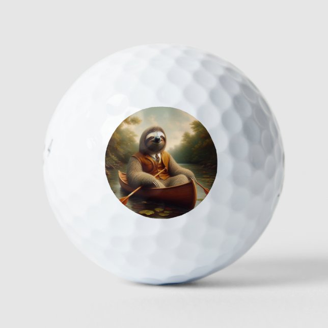 Faulenzer in Kanufahrt Golfball (Vorderseite)