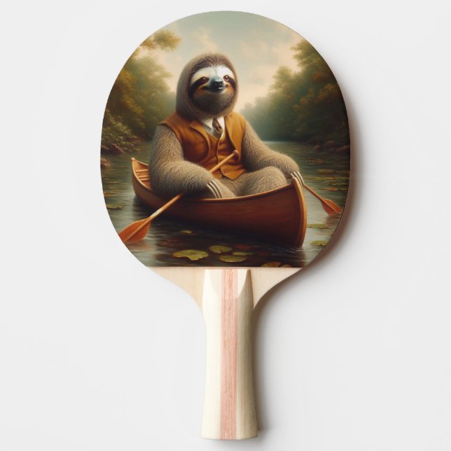 Faulenzer in Kanufahrt Tischtennis Schläger (Vorderseite)