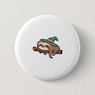 Faulenzer Kawaii Klassischer T - Shirt Button