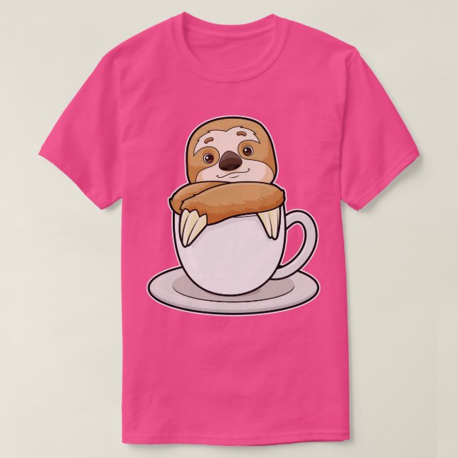 Faulenzer mit Kaffee 2 T-Shirt (Design vorne)